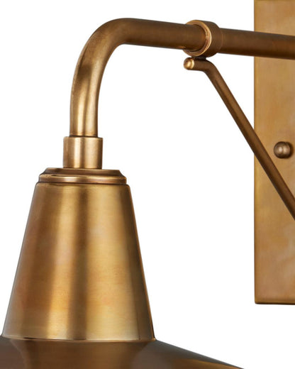 Currey and Company Mariner Brass Outdoor Wall Sconce