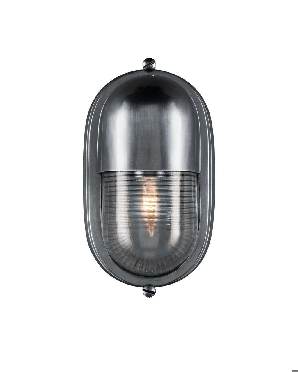 Currey and Company Maritime Silver Outdoor Wall Sconce