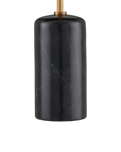 Currey and Company Martini Black Torchiere Table Lamp
