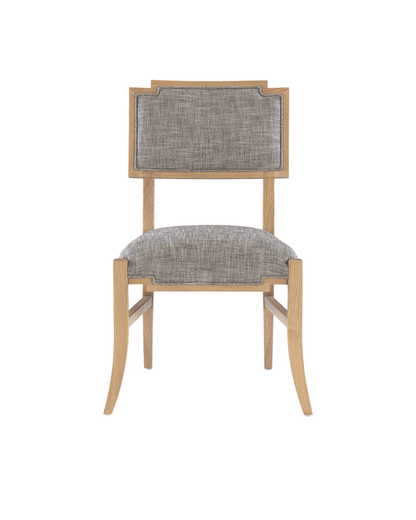 Currey and Company Melanie Blonde Side Chair, Liller Tortoise