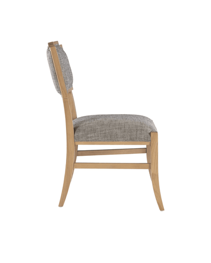 Currey and Company Melanie Blonde Side Chair, Liller Tortoise