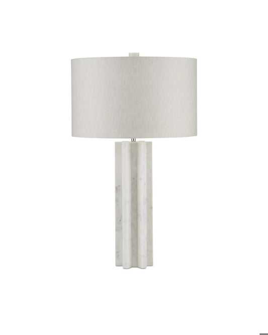 Currey and Company Mercurius Table Lamp White