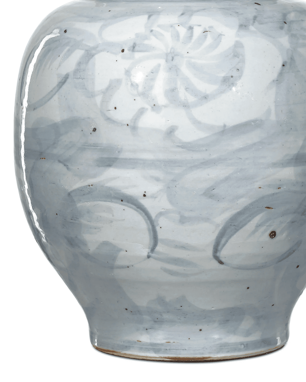 Currey and Company Ming-Style Countryside Large Preserve Pot