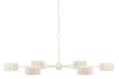 Currey and Company Monreale White Chandelier White