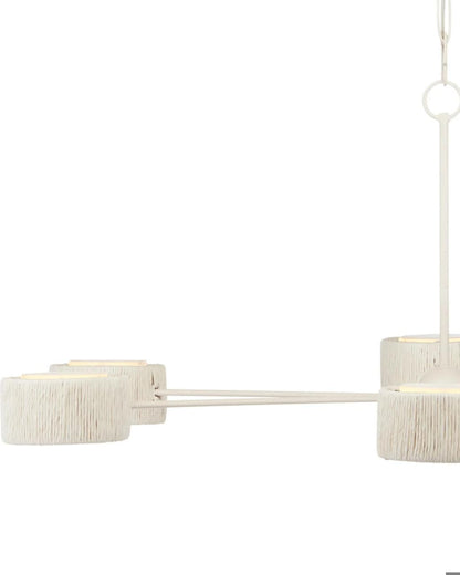 Currey and Company Monreale White Chandelier