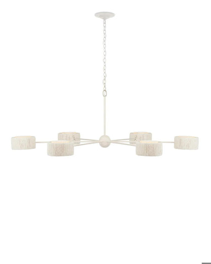Currey and Company Monreale White Chandelier