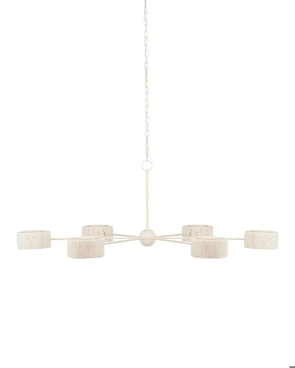 Currey and Company Monreale White Chandelier