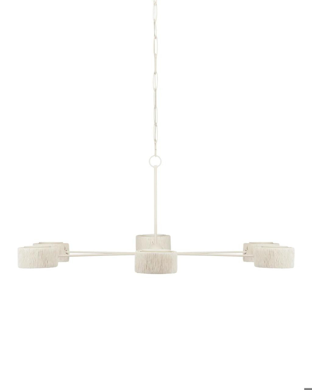 Currey and Company Monreale White Chandelier