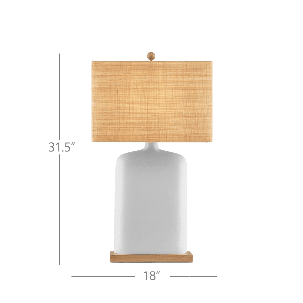 Currey and Company Musing White Table Lamp