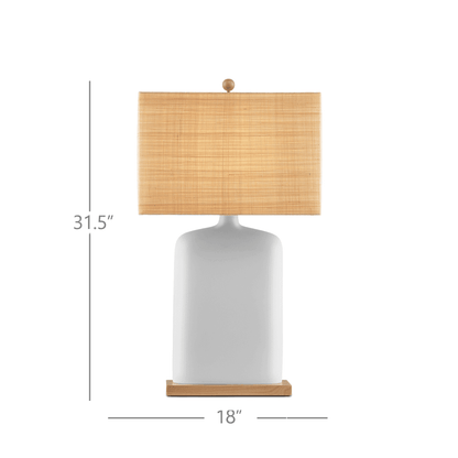 Currey and Company Musing White Table Lamp