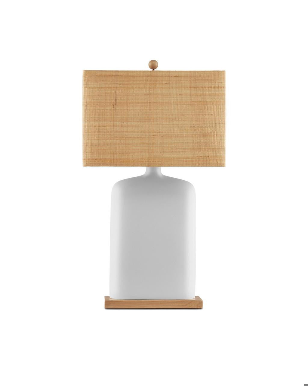 Currey and Company Musing White Table Lamp