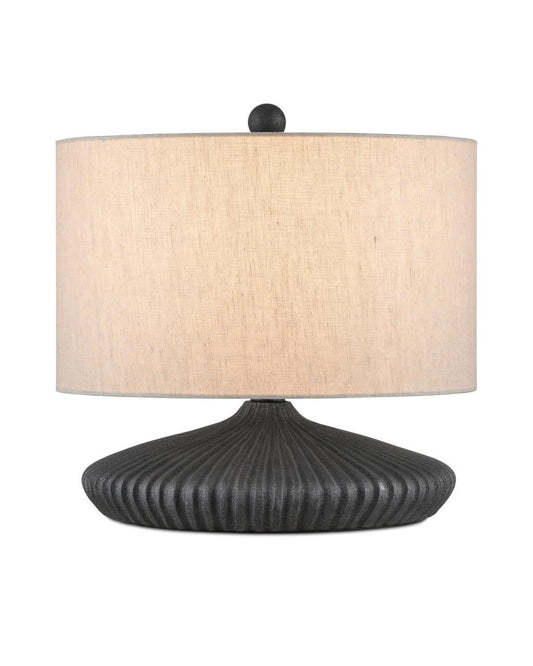 Currey and Company Mythmaker Table Lamp Black Granite