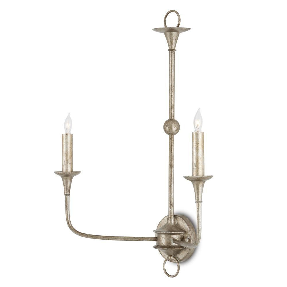 Currey and Company Nottaway Bronze Double-Light Wall Sconce Pyrite Bronze