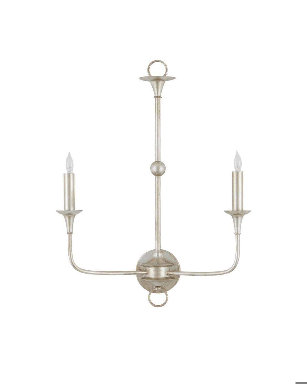 Currey and Company Nottaway Champagne Double-Light Wall Sconce