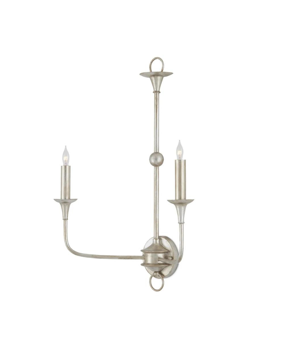 Currey and Company Nottaway Champagne Double-Light Wall Sconce
