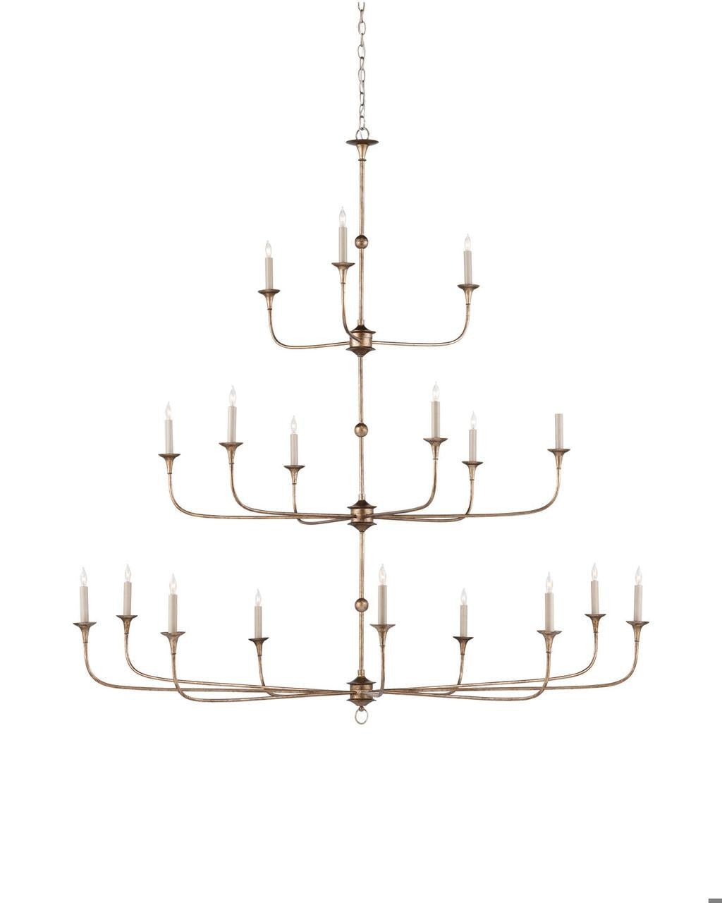 Currey and Company Nottaway Grande Bronze Chandelier