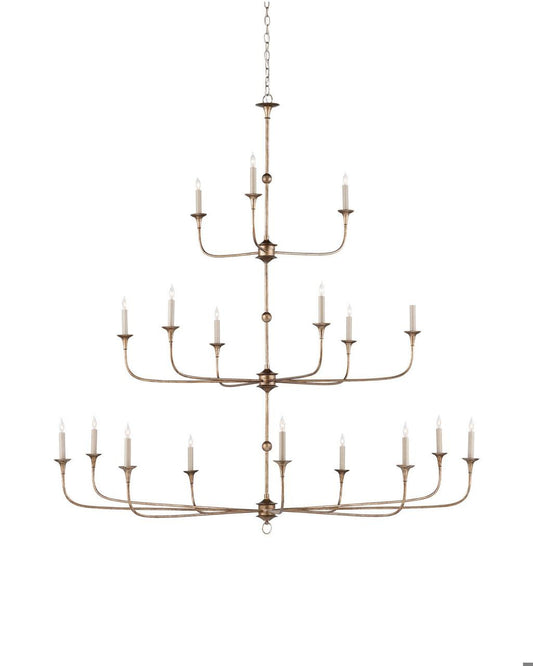 Currey and Company Nottaway Grande Bronze Chandelier