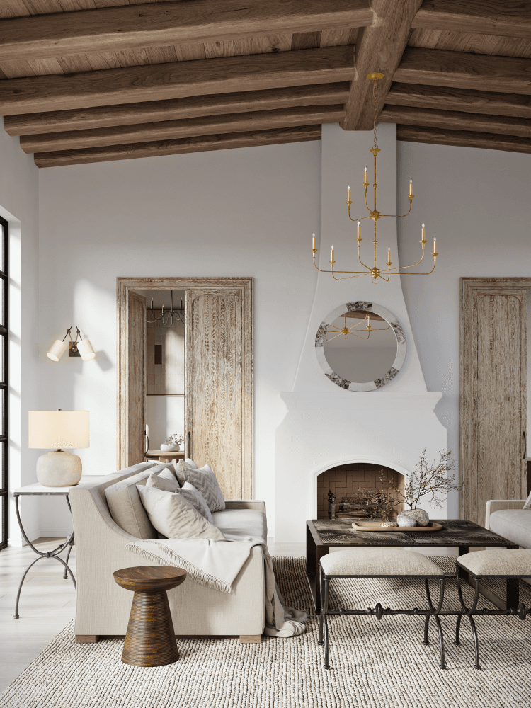 Currey and Company Nottaway Two-Tier Gold Chandelier