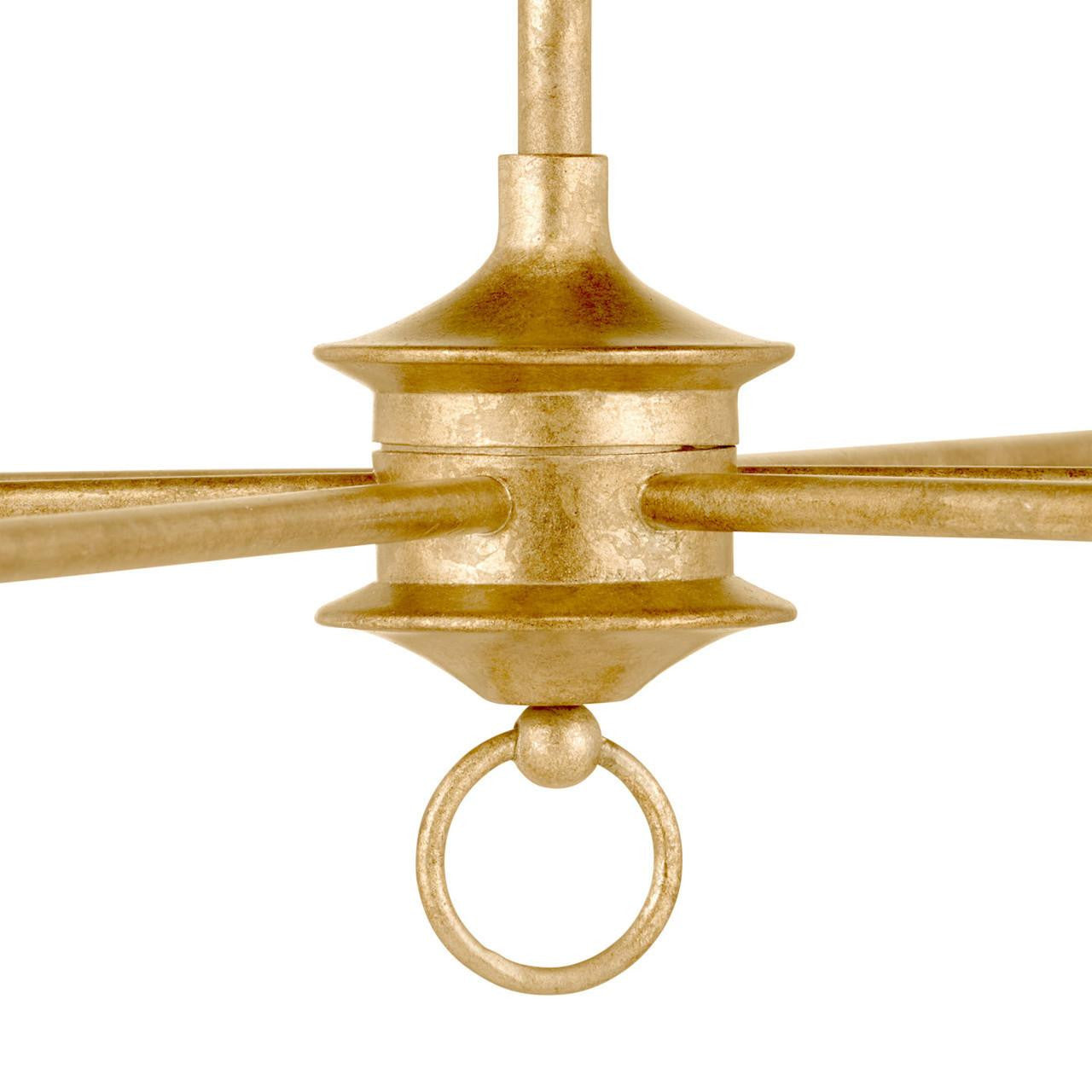 Currey and Company Nottaway Two-Tier Gold Chandelier