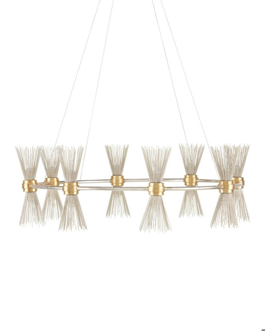 Currey and Company Novatude Gold & Silver Chandelier