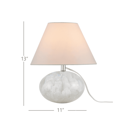 Currey and Company Odette White Table Lamp