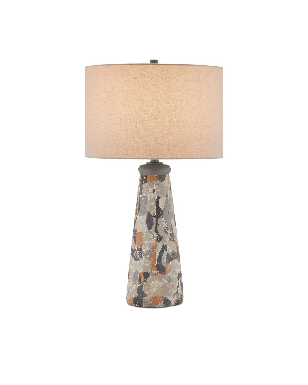 Currey and Company Oldwalls Table Lamp Charcoal Gray, Matte Black, Brown