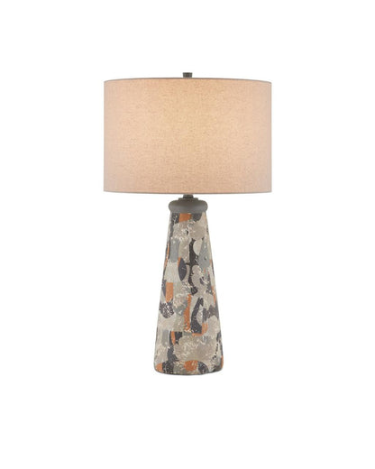 Currey and Company Oldwalls Table Lamp Charcoal Gray, Matte Black, Brown