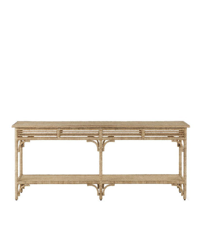 Currey and Company Olisa Large Rope Console Table