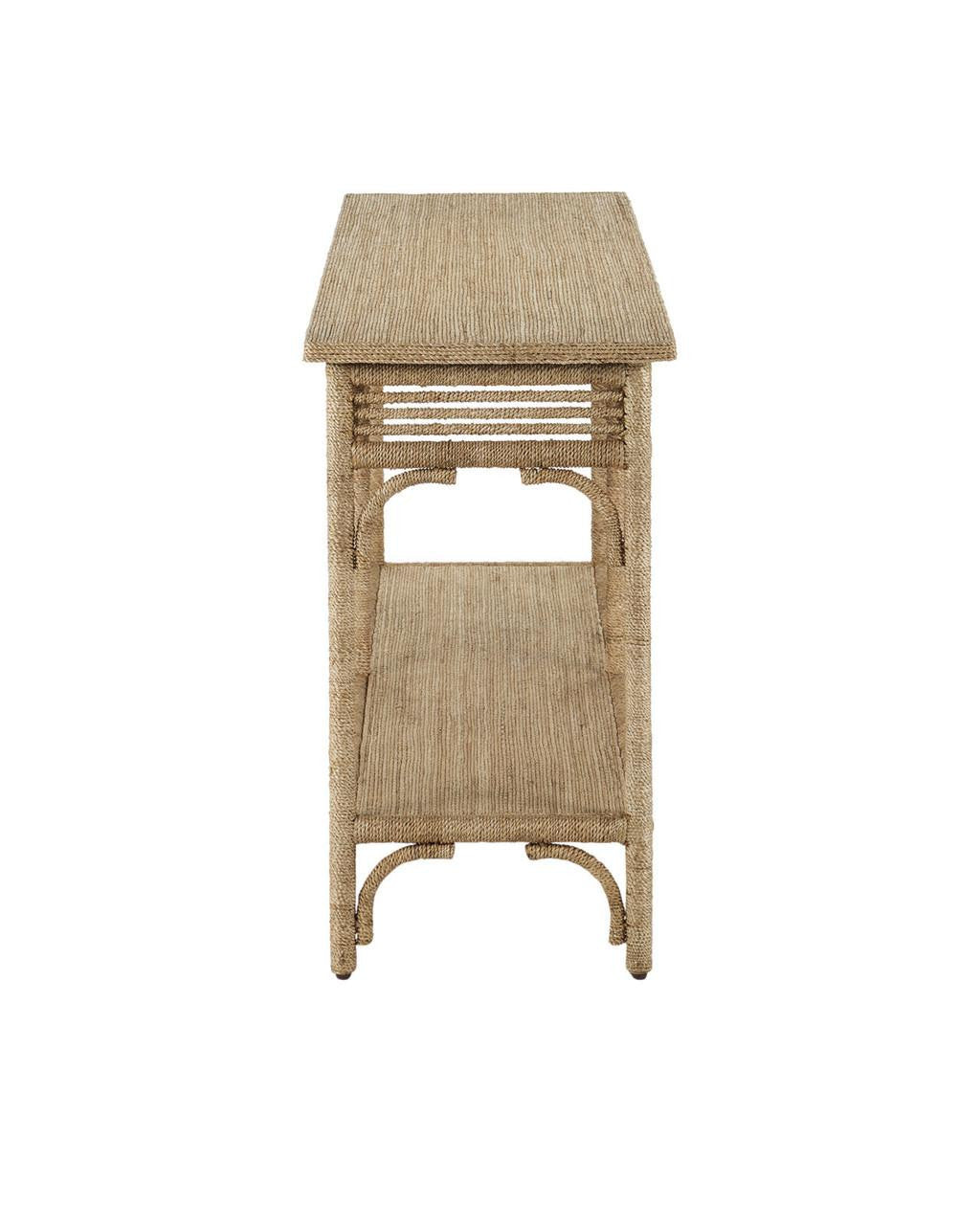 Currey and Company Olisa Large Rope Console Table