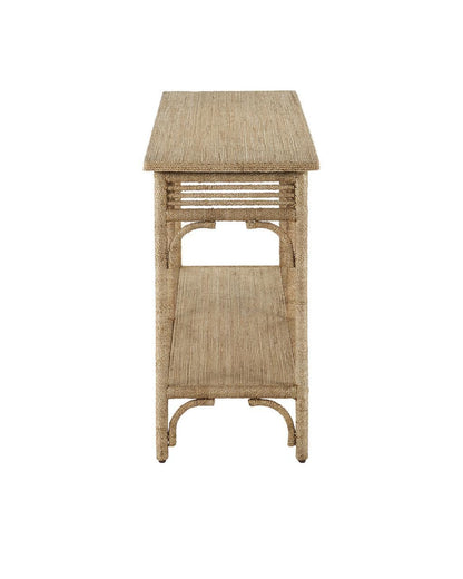 Currey and Company Olisa Large Rope Console Table