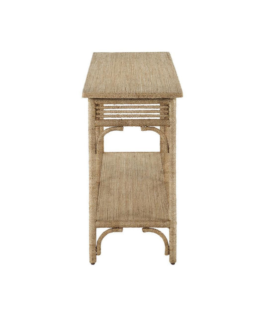 Currey and Company Olisa Large Rope Console Table