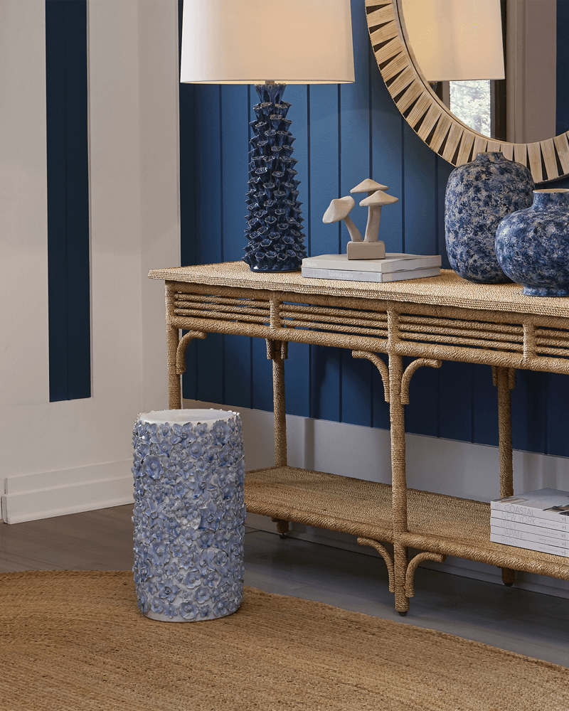 Currey and Company Olisa Large Rope Console Table