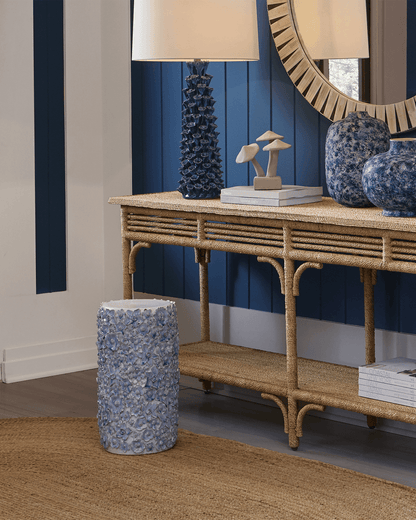 Currey and Company Olisa Large Rope Console Table