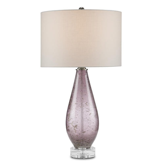 Currey and Company Optimist Purple Table Lamp Purple, Clear
