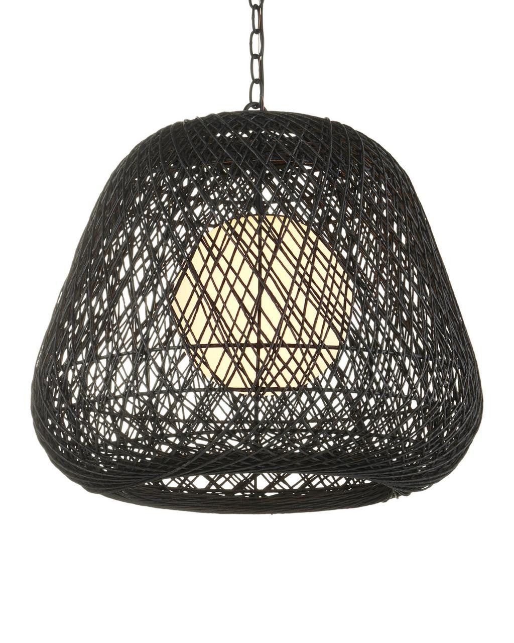 Currey and Company Osbert Black Pendant