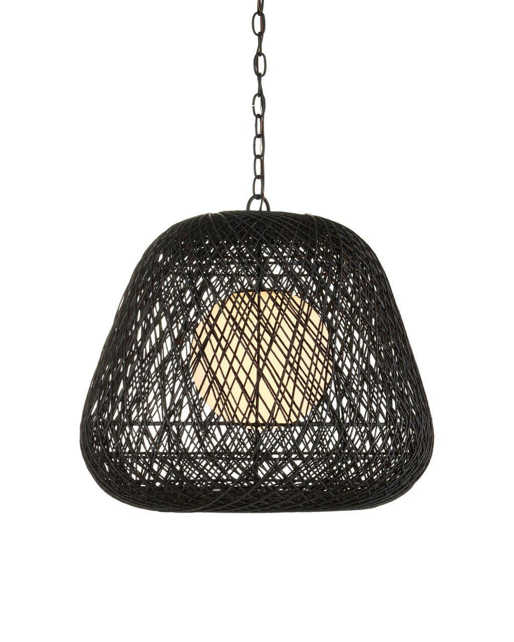 Currey and Company Osbert Black Pendant