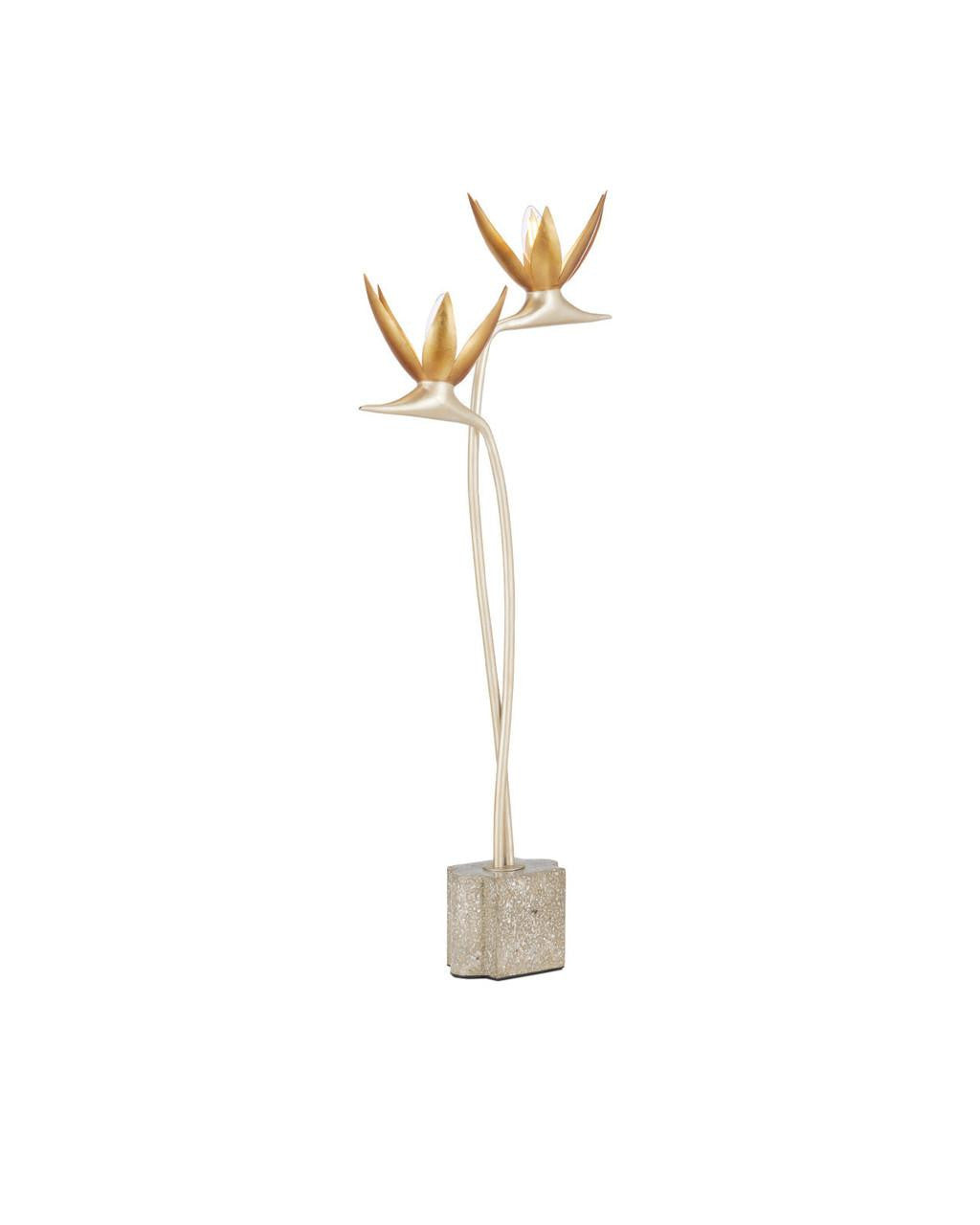 Currey and Company Paradiso Silver & Gold Table Lamp