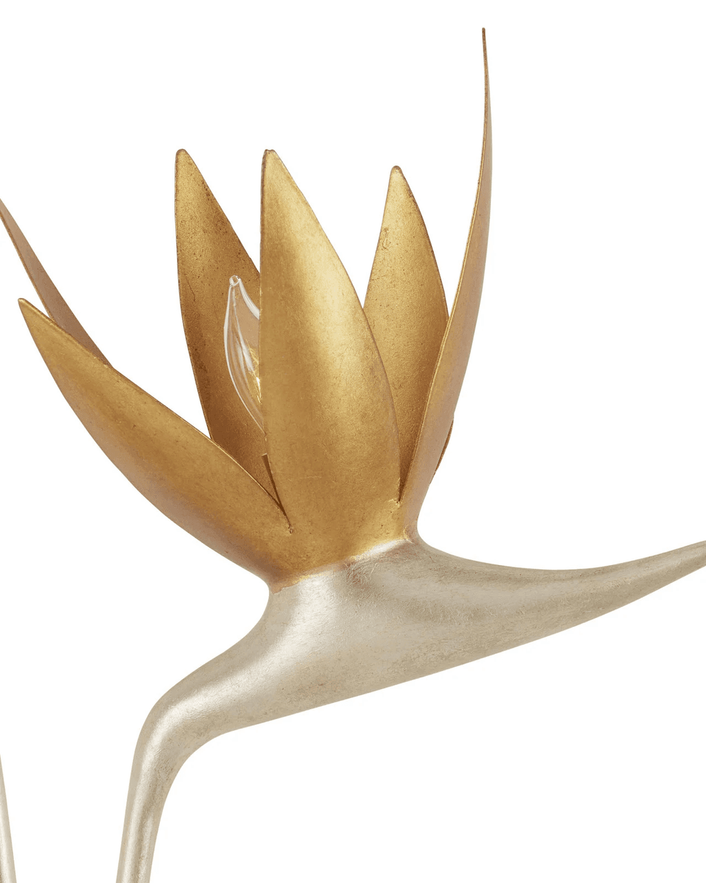 Currey and Company Paradiso Silver & Gold Wall Sconce, Left
