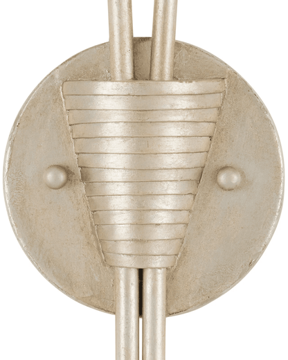 Currey and Company Paradiso Silver & Gold Wall Sconce, Left