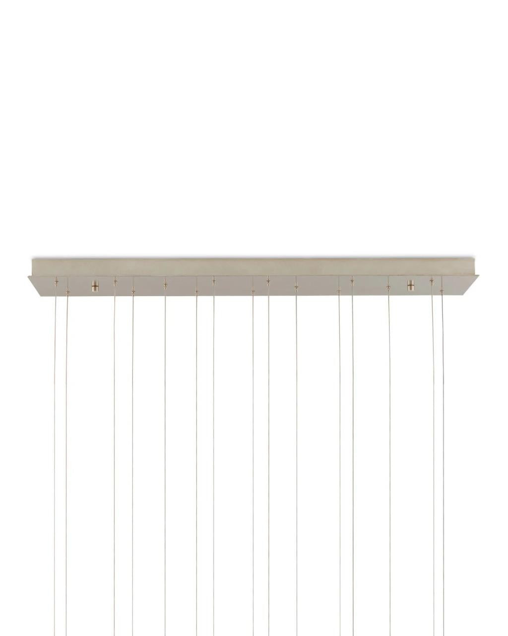 Currey and Company Parish 15-Light Linear Multi-Drop Pendant