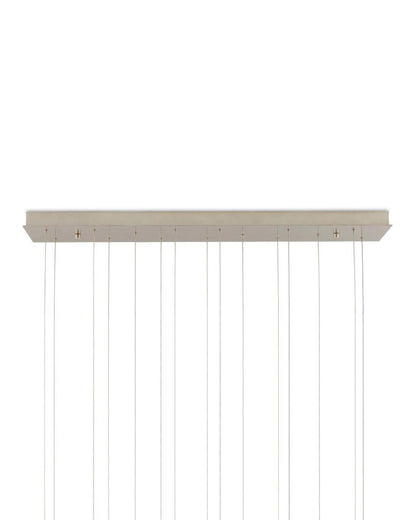 Currey and Company Parish 15-Light Linear Multi-Drop Pendant