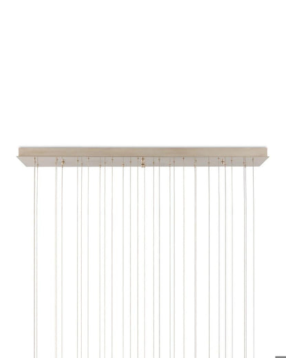 Currey and Company Parish 30-Light Linear Multi-Drop Pendant