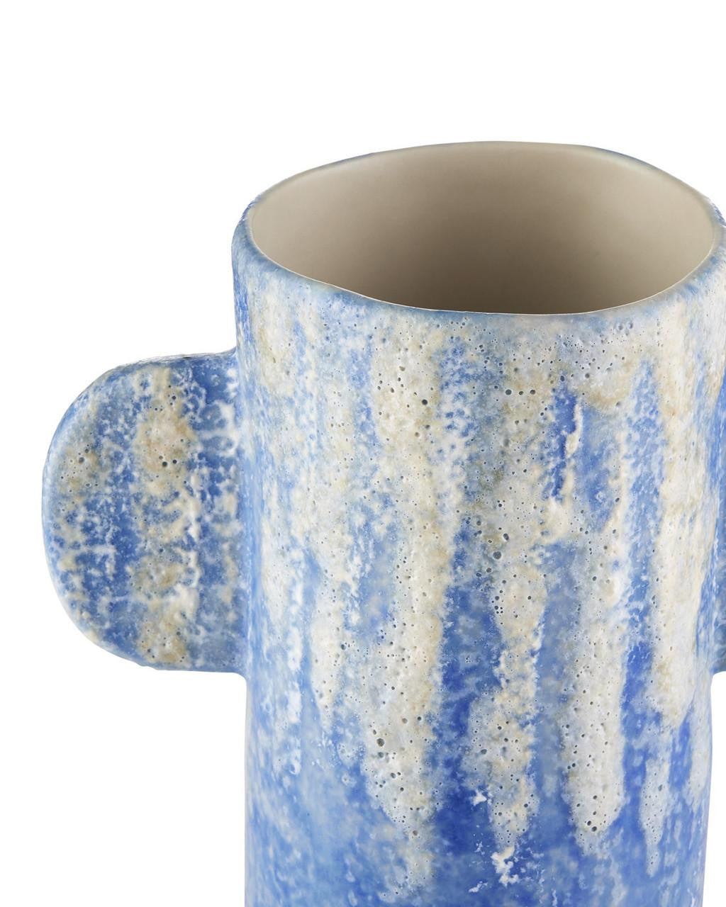 Currey and Company Paros Blue Vase, Set of 4