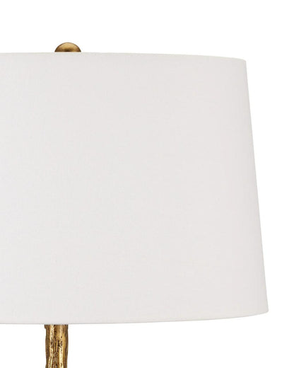 Currey and Company Piaf Brass Floor Lamp
