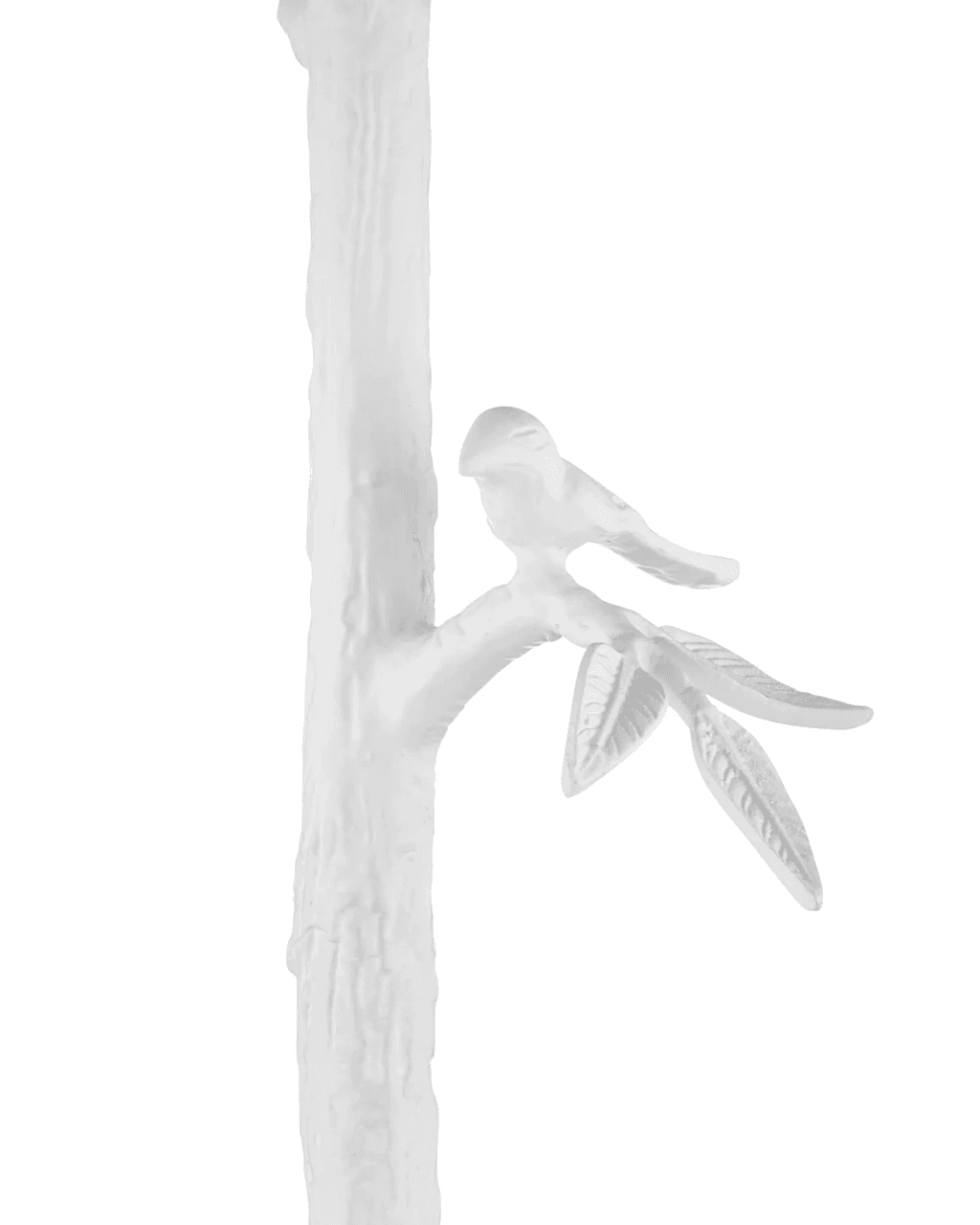 Currey and Company Piaf White Floor Lamp