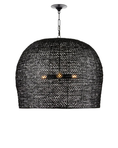 Currey and Company Piero Large Black Chandelier