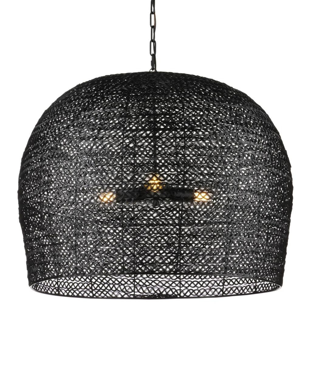Currey and Company Piero Large Black Chandelier