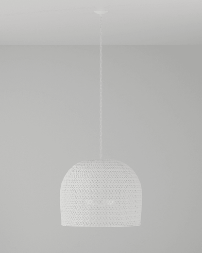 Currey and Company Piero Large White Chandelier