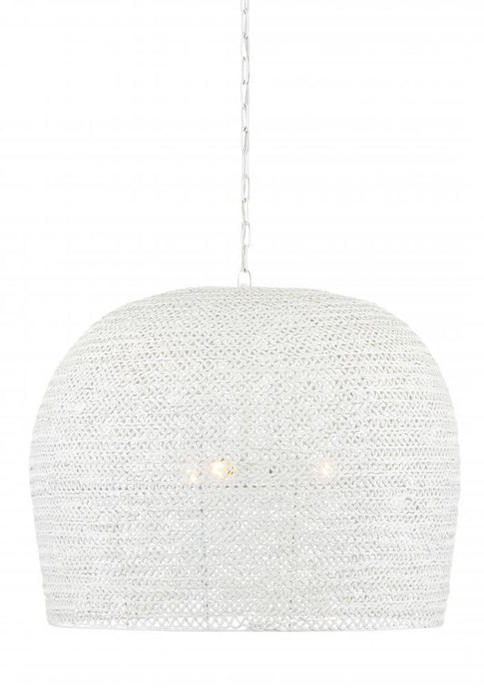 Currey and Company Piero Large White Chandelier White