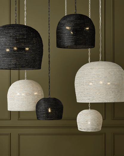 Currey and Company Piero Large White Chandelier